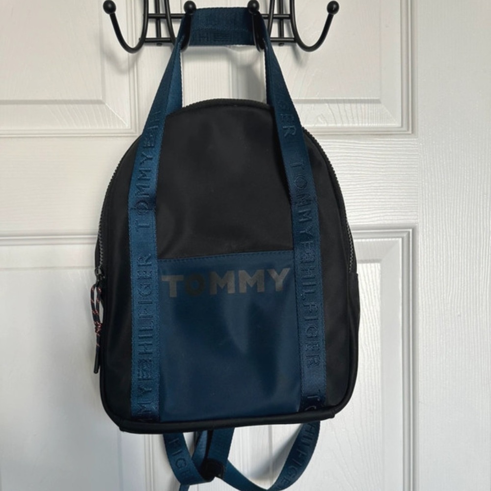 Tommy Hilfiger Navy and Black Backpack